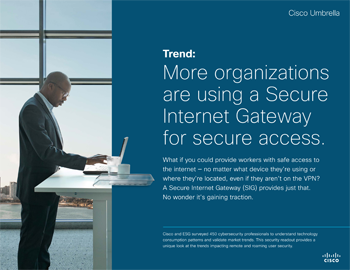 More Organizations are Using a Secure Internet Gateway for Secure Access