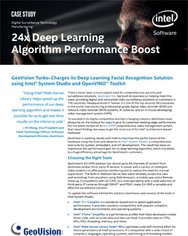 GeoVision Case Study: 24x Deep Learning Algorithm Performance Boost