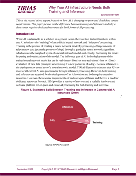 Why Your AI infrastructure Needs Both Training and Inference