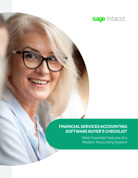 Financial Services Accounting Software Buyer’s Checklist