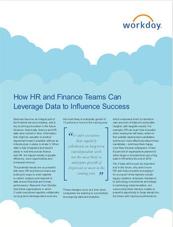 How HR and Finance Teams Can Leverage Data to Influence Success