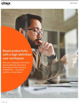 Boost productivity with a high-definition user workspace