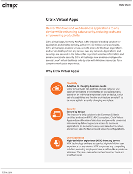 Data Sheet: Citrix Virtual Apps