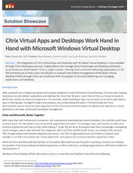 Citrix Virtual Apps and Desktops is the best way to manage Windows Virtual Desktop