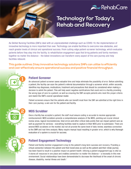 Technology for Today’s Rehab and Recovery