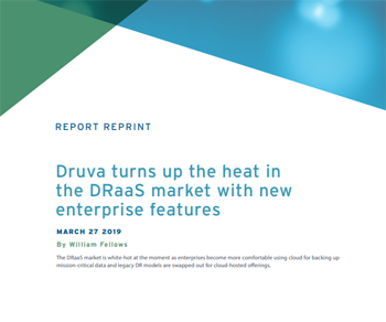 451 Research: Druva turns up the heat in the DRaaS market with new enterprise features